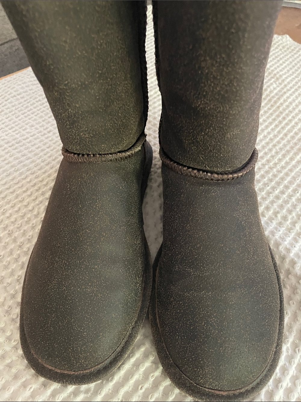 BearPaw Women's Dark Brown Suede Mid-Calf Winter Boots - Picture 4 of 4